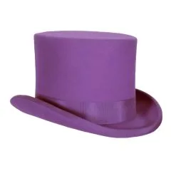 Hoge Hoed Wolvilt Paars