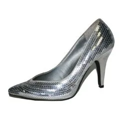 Pailletten Pumps Zilver