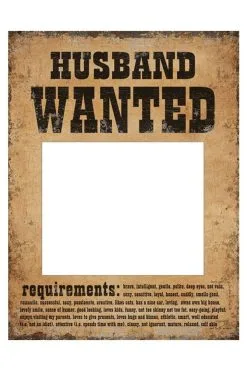 Props Husband/Wife Wanted -Griezel Kostuums Winkel 871364793059 3
