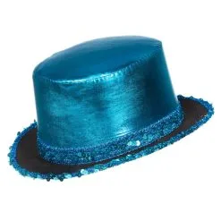 Hoge Hoed Paillet Blauw