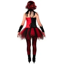 Corset Zwart/Rood -Griezel Kostuums Winkel corset 4 gr