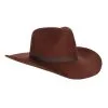 Cowboyhoed Luxe Wolvilt Bruin