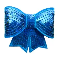 Pailletten Strik Blauw