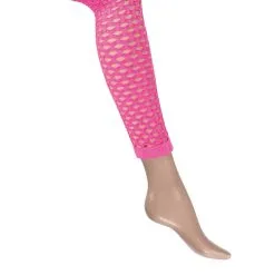 Gaten Legging Neon Roze