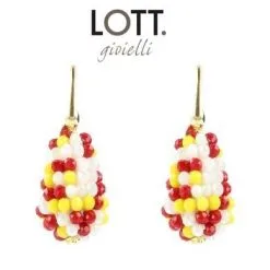 LOTT. Oeteldonk Oorbellen Glassberry Cone