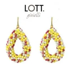 LOTT. Oeteldonk Oorbellen Glassberry Drop