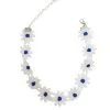 Ketting Bloemetjes Blauw