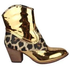 Laarsjes Gold Panter -Griezel Kostuums Winkel laarzen panter goud gr4