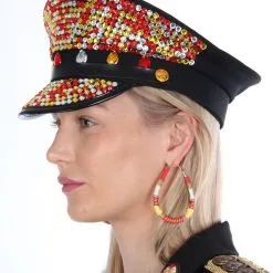 Luxe Oeteldonk Oorbellen -Griezel Kostuums Winkel oeteldonk oorbel geknoopt ovaal 5 gr