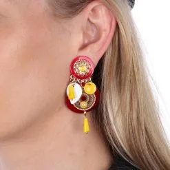 Hippe Oeteldonk Oorbellen -Griezel Kostuums Winkel oeteldonk oorbel hippie 4 gr