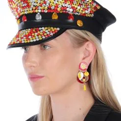 Hippe Oeteldonk Oorbellen -Griezel Kostuums Winkel oeteldonk oorbel hippie 5 gr