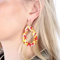 Luxe Oeteldonk Oorbellen Ovaal -Griezel Kostuums Winkel oeteldonk oorbel ovaal 4 gr