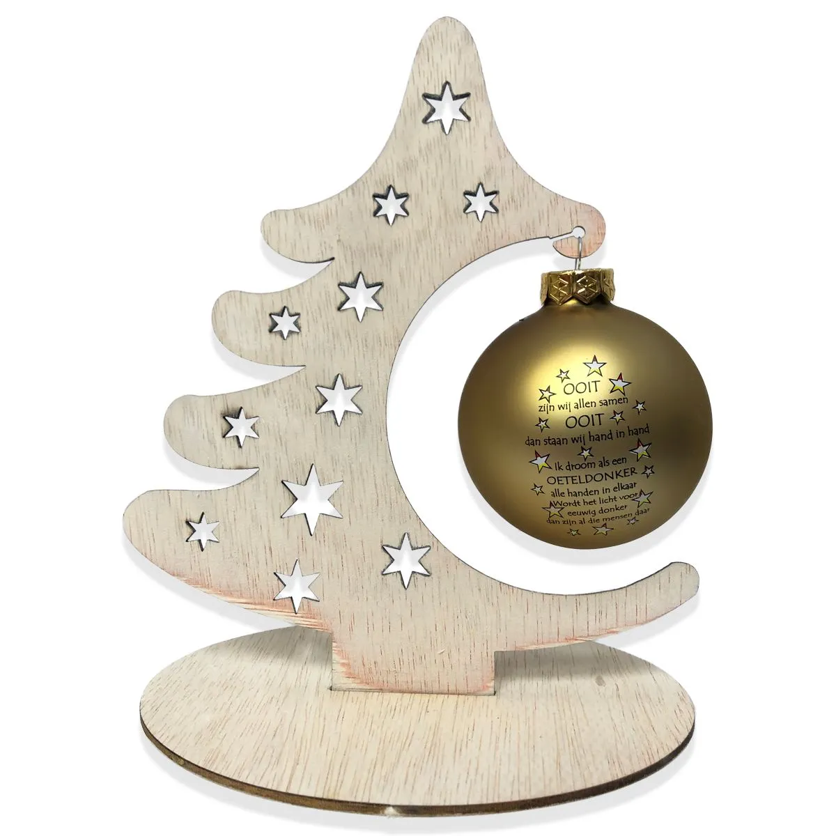 Kerstbal + Boom Ooit Goud 1 Kerstbal + Boom Ooit Goud