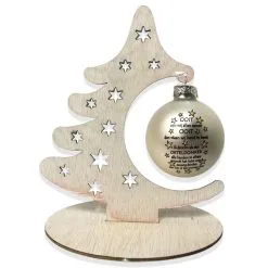 Kerstbal + Boom Ooit Parelmoer