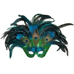 Masker Paradijsvogel Groen/Blauw