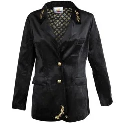 Oeteldonk Damesjas Zwart Fluweel