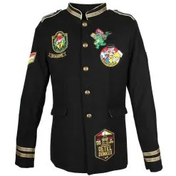 Oeteldonk Uniform Herenjas Zwart Gepimpt