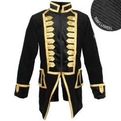 Oeteldonk Herenjas Ribfluweel Zwart