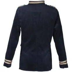 Oeteldonk Uniform Herenjas Ribfluweel Donkerblauw -Griezel Kostuums Winkel pwh rib blauw man 5 gr