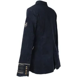 Oeteldonk Uniform Damesjas Ribfluweel Donkerblauw -Griezel Kostuums Winkel pwh rib blauw vrouw 4 gr