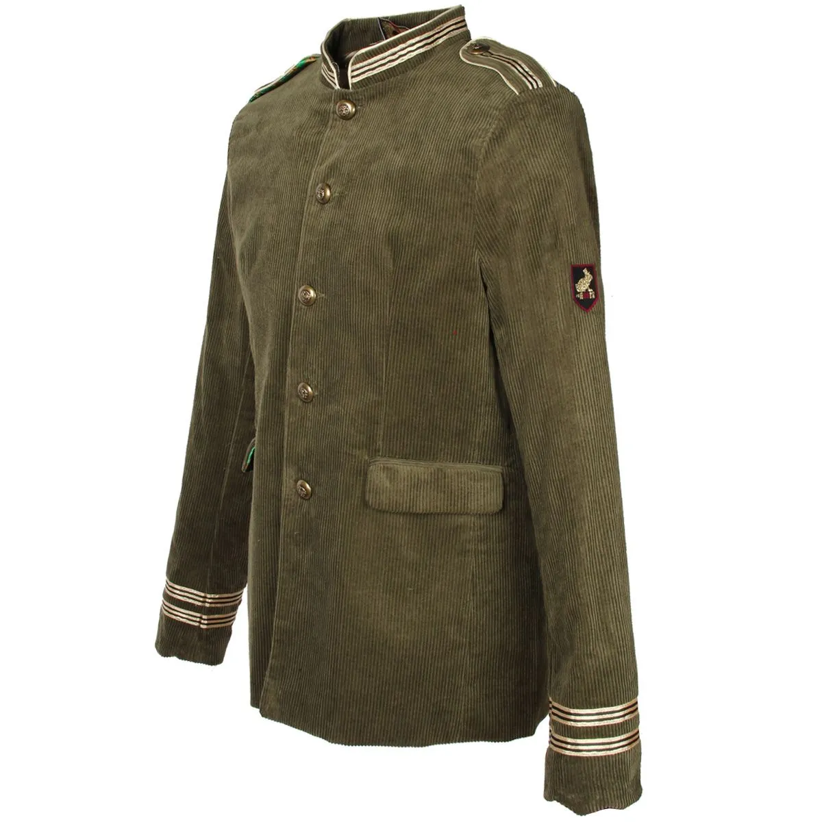 Oeteldonk Uniform Herenjas Ribfluweel Olijfgroen 2 Oeteldonk Uniform Herenjas Ribfluweel Olijfgroen - Afbeelding 2