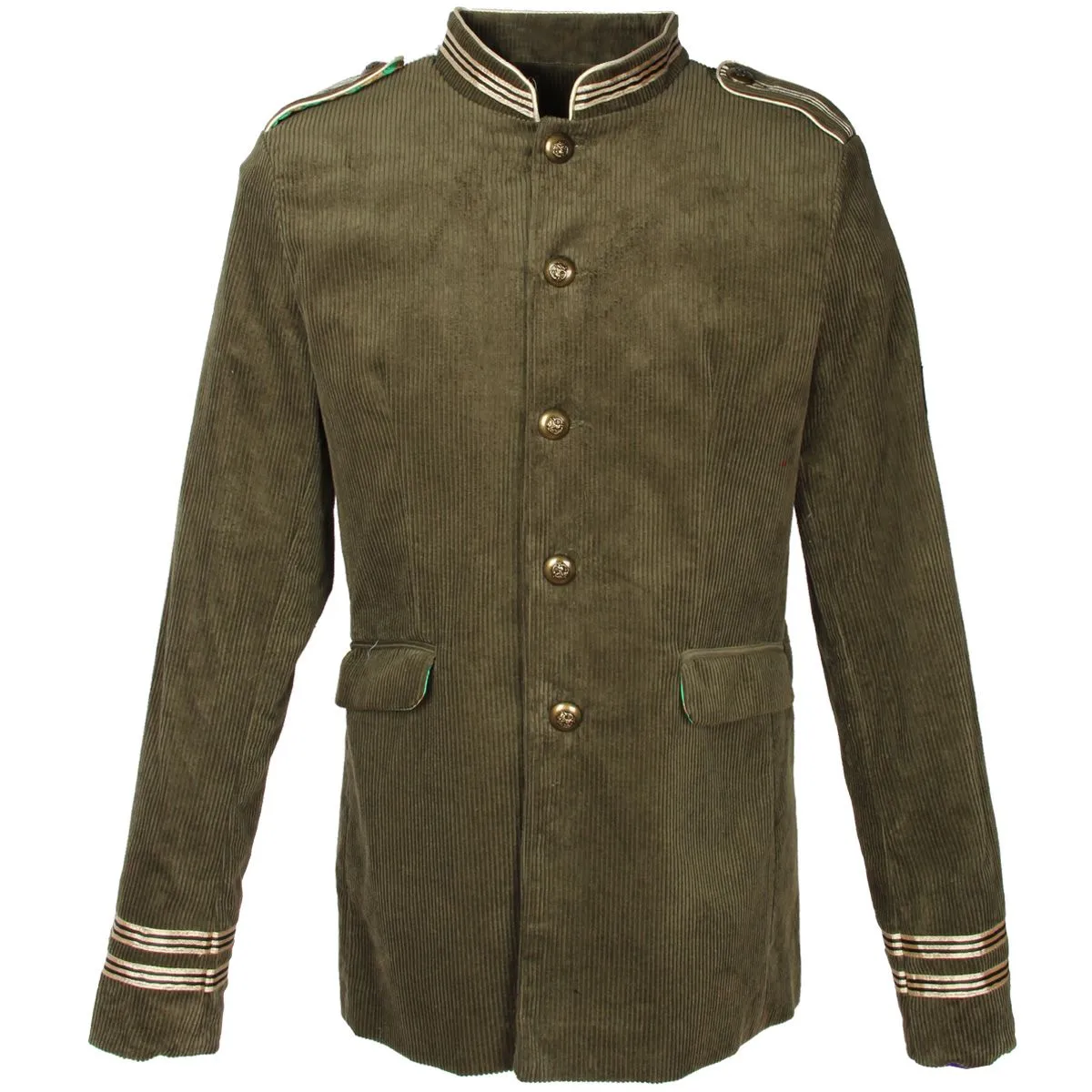 Oeteldonk Uniform Herenjas Ribfluweel Olijfgroen 1 Oeteldonk Uniform Herenjas Ribfluweel Olijfgroen