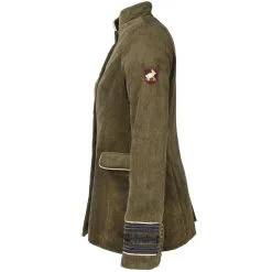 Oeteldonk Uniform Damesjas Ribfluweel Olijfgroen -Griezel Kostuums Winkel pwh rib groen vrouw 3 gr