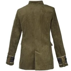 Oeteldonk Uniform Damesjas Ribfluweel Olijfgroen -Griezel Kostuums Winkel pwh rib groen vrouw 5 gr