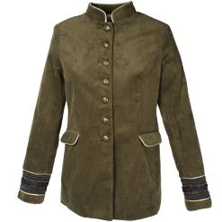 Oeteldonk Uniform Damesjas Ribfluweel Olijfgroen