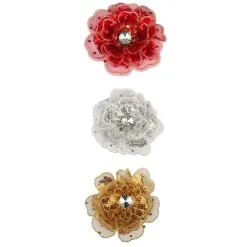 Oeteldonk Pailletten Rozen (3 Stuks)