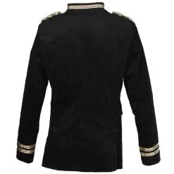 Oeteldonk Uniform Herenjas Ribfluweel Zwart -Griezel Kostuums Winkel pwh uni jas man 5 gr