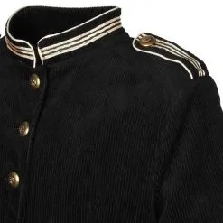 Oeteldonk Uniform Herenjas Ribfluweel Zwart -Griezel Kostuums Winkel pwh uni jas man 6 gr