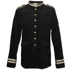 Oeteldonk Uniform Herenjas Ribfluweel Zwart