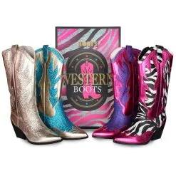 Luxe Cowboy Laarzen Goud Glitter -Griezel Kostuums Winkel pwhlaars groep gr 3