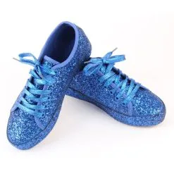 Glittersneakers Blauw