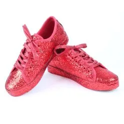 Glittersneakers Rood
