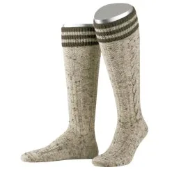 Luxe Tiroler Sokken Heren Merino Wol Groene Rand