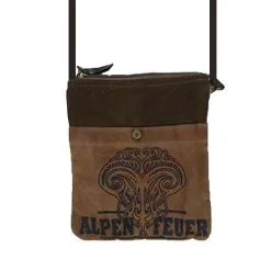 Tiroler Vintage Tas Bruin