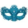 Oogmasker Blauw Parels